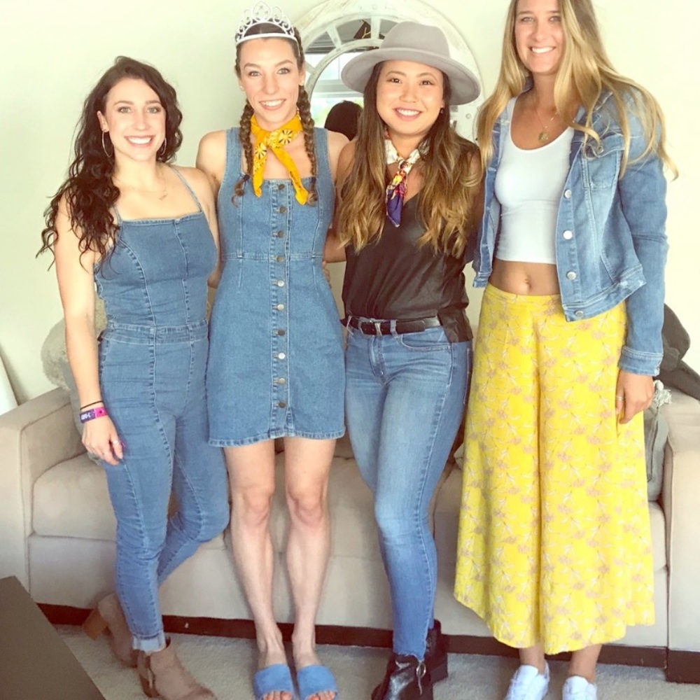 FREE PEOPLE DENIM JUMPSUIT